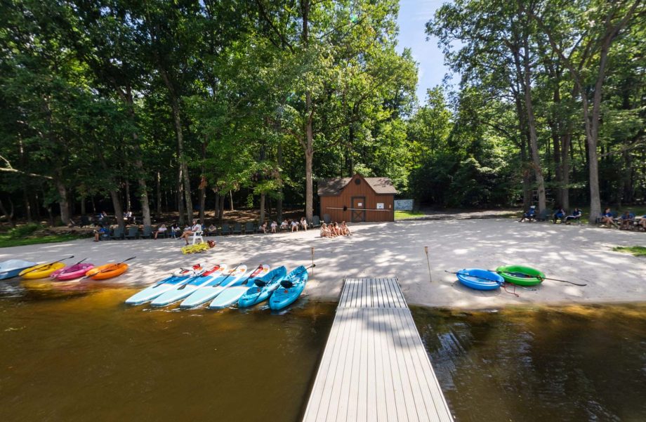 Boats by waterfront